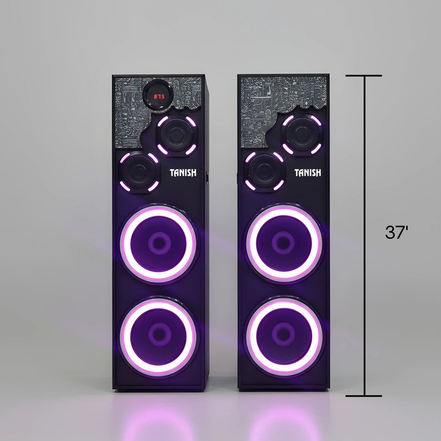 Model 8888 Tower Speakers – Premium Home Theater Speakers with Quad 8-Inch Woofers | Best Home Theater