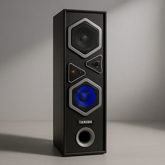 Tanish 29-Inch Tower Speaker with Dual 4-Inch Drivers & 8-Inch Woofer | Bluetooth Home Theatre System