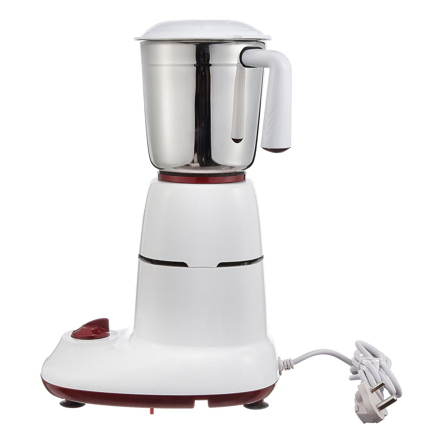 Side view of Tanish mixer grinder showing power cord and compact body