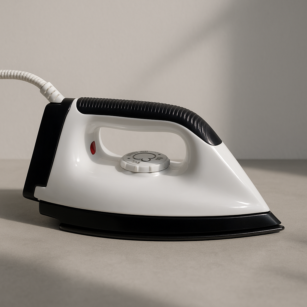 Tanish Extra Lightweight Thermostatic Electric Iron – 750W with Non-Stick Sole Plate