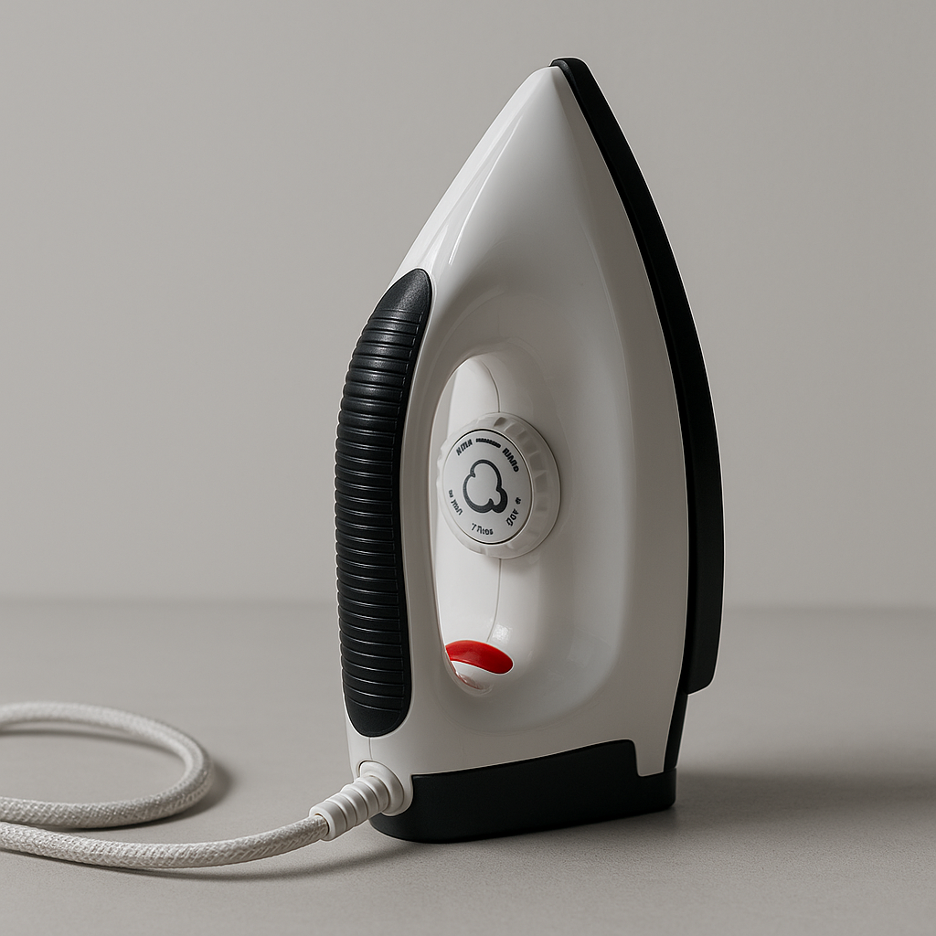 Tanish Extra Lightweight Thermostatic Electric Iron – 750W with Non-Stick Sole Plate