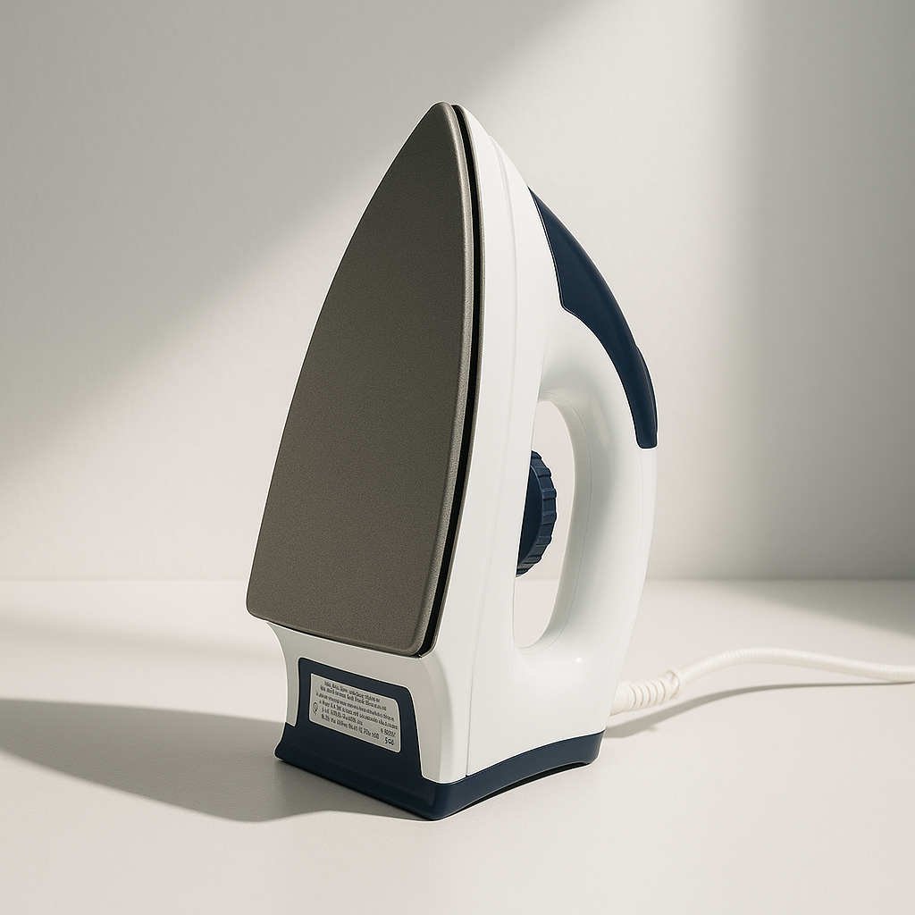 Tanish Lite Weight Dry Iron with Non-Stick Soleplate & Adjustable Temperature – 1000–2000W, Compact & Travel-Friendly