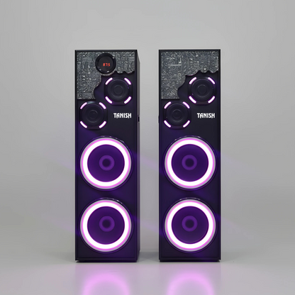 Model 8888 Tower Speakers – Premium Home Theater Speakers with Quad 8-Inch Woofers | Best Home Theater