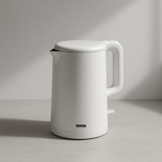 tanish electronics white kettle front image