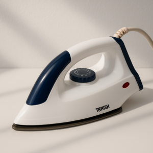 Tanish Lite Weight Dry Iron with Non-Stick Soleplate & Adjustable Temperature – 1000–2000W, Compact & Travel-Friendly