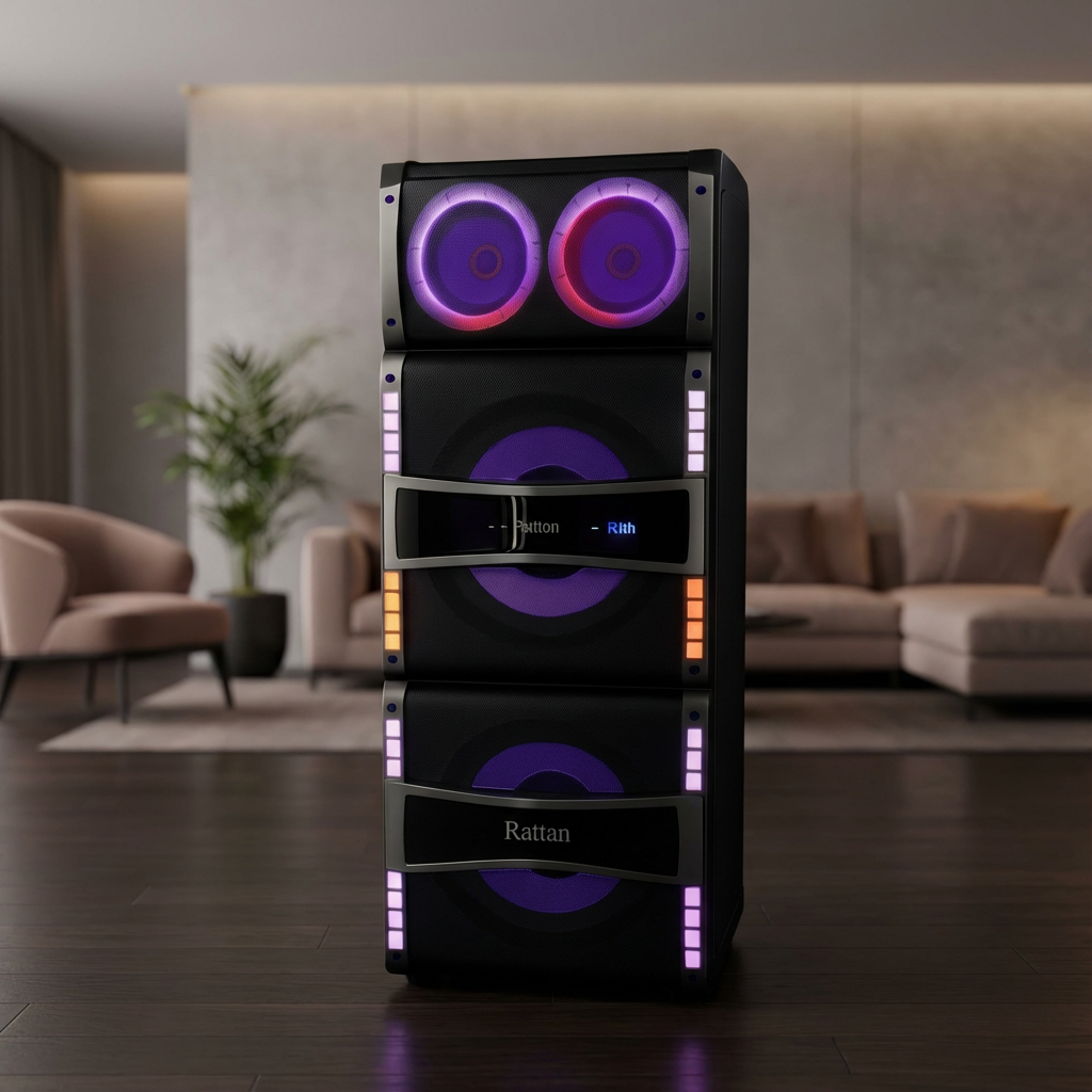 TANISH RATTAN – High-Power Dual Woofer Party Speaker - Image 2