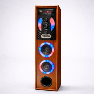 Tanish T-7 2.1 Speaker System – Dual 3 Inch Speakers with 5.25 Inch Woofer | Deep Bass | Premium Wooden Tower