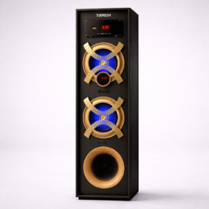 Tanish 8001 2.1 Speaker System – Dual 4 Inch Speakers with 8 Inch Woofer | High Power Bass | Premium Tower Speaker