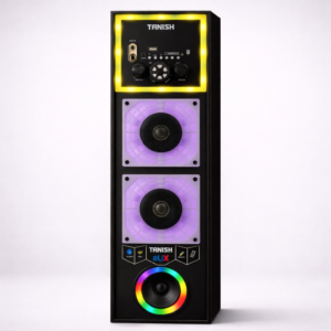 Tanish DHOOM-5 2.1 Speaker System – Dual 4 Inch Speakers with 8 Inch Woofer | RGB LED Tower Speaker